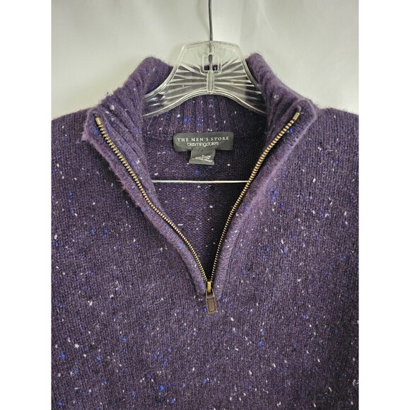 The Men's Store Bloomingdales Sweater Men's Blue Cashmere Size Large - Picture 4 of 5